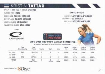 2022 Disc Golf Pro Tour #21 Kristin Tattar Back
